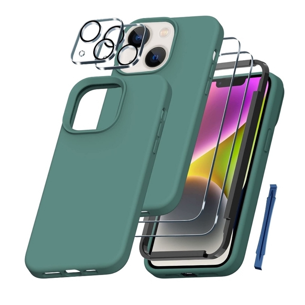 NEW iPhone 14 Plus Midnight Green Silicone Case